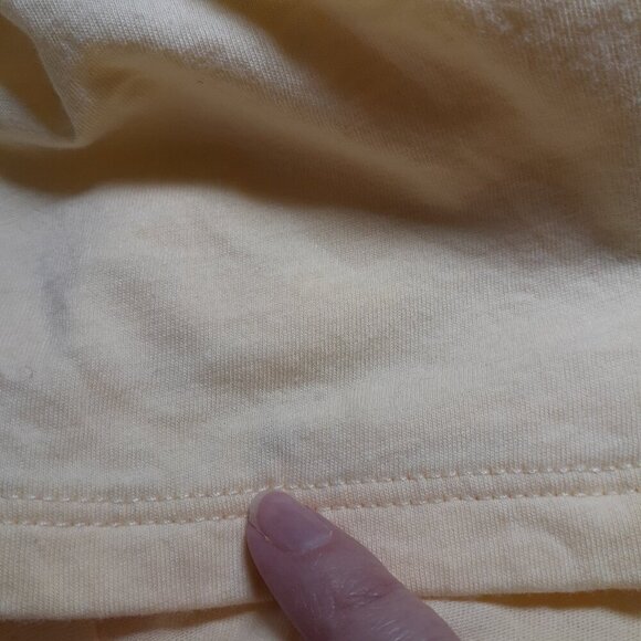 Nautica Vintage Women's Size Small Butter Yellow Cotton Shirt - Picture 11 of 11